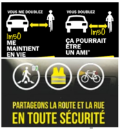 infographie sécurité routière partageons la route
